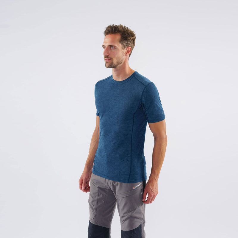 Montane Primino 140 T-Shirt Herren Blau | UNHK-41968