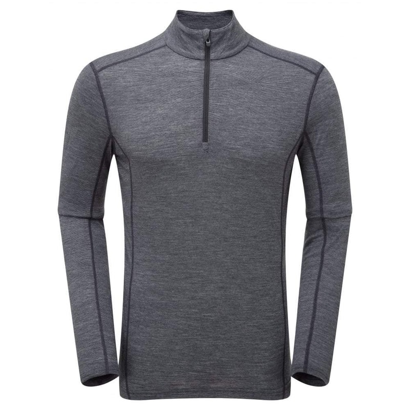 Montane Primino 140 Zip Neck Baselayer Sweatshirts Herren Schwarz | GUPL-58309