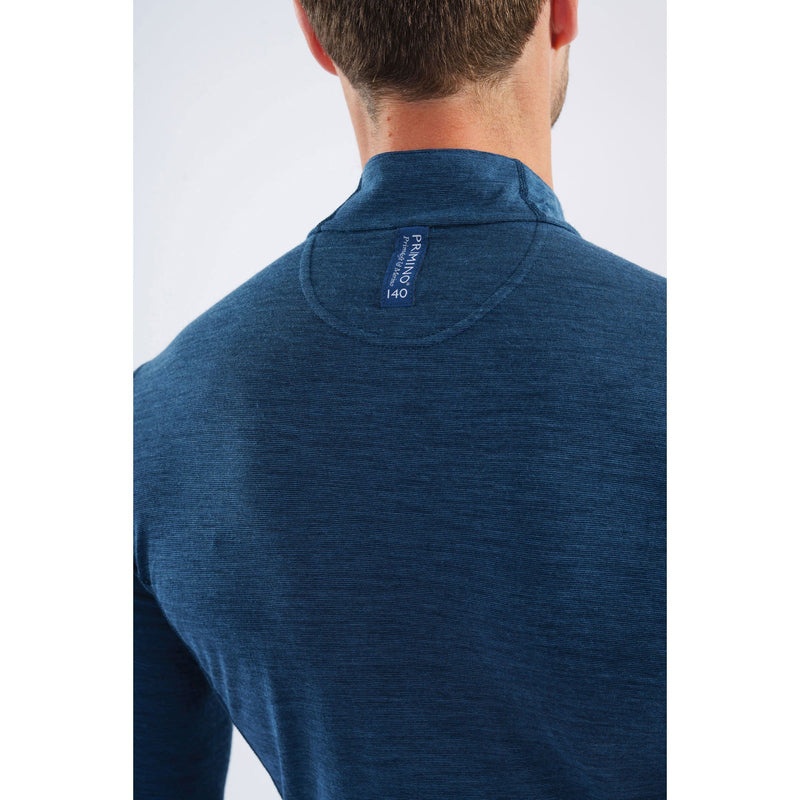 Montane Primino 140 Zip Neck Baselayer Sweatshirts Herren Blau | WOAU-34921