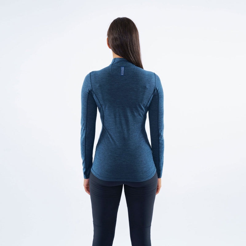 Montane Primino 140 Zip Neck Baselayer Sweatshirts Damen Blau | BQVE-41630