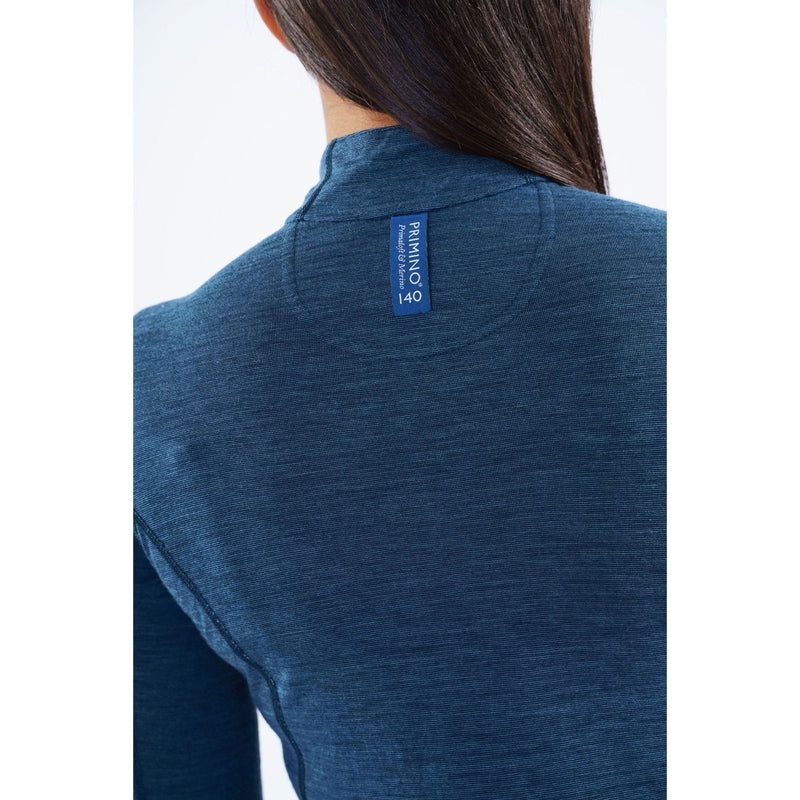 Montane Primino 140 Zip Neck Baselayer Sweatshirts Damen Blau | BQVE-41630