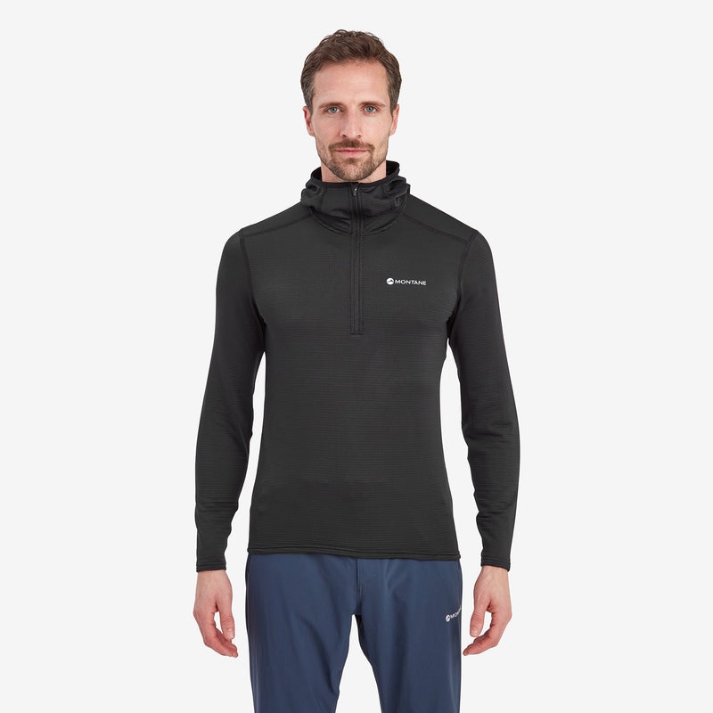 Montane Protium Lite Pull On Fleece Hoodie Herren Schwarz | XASP-29741