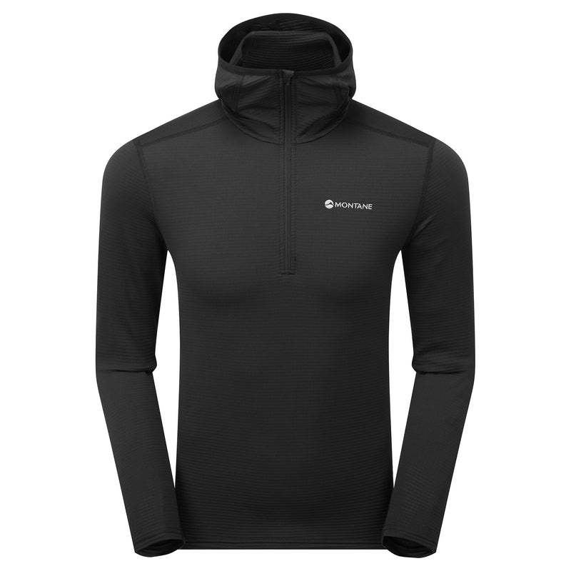 Montane Protium Lite Pull On Fleece Hoodie Herren Schwarz | XASP-29741