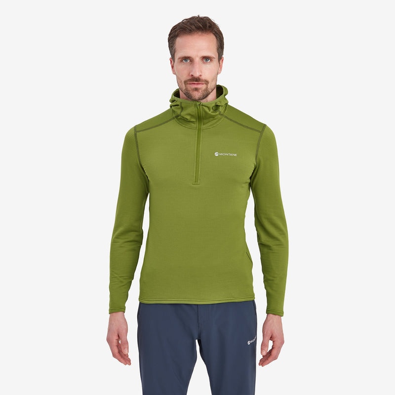 Montane Protium Lite Pull On Fleece Hoodie Herren Grün | ZPEQ-05168