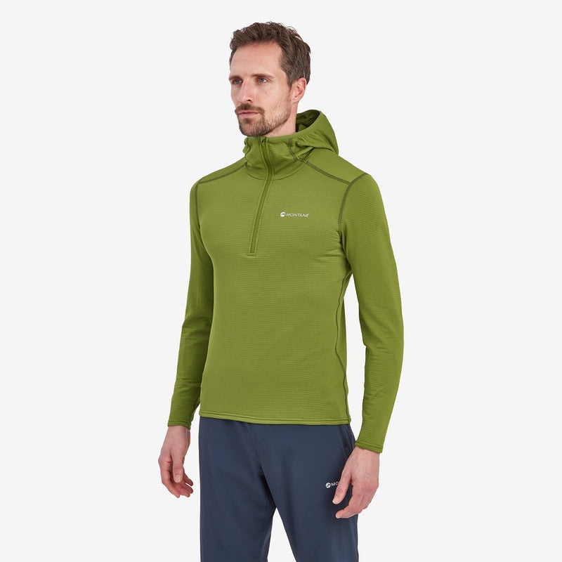 Montane Protium Lite Pull On Fleece Hoodie Herren Grün | ZPEQ-05168