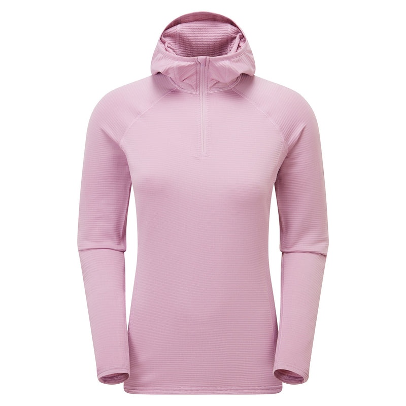 Montane Protium Lite Pull On Fleece Hoodie Damen Rosa | KFZE-30261