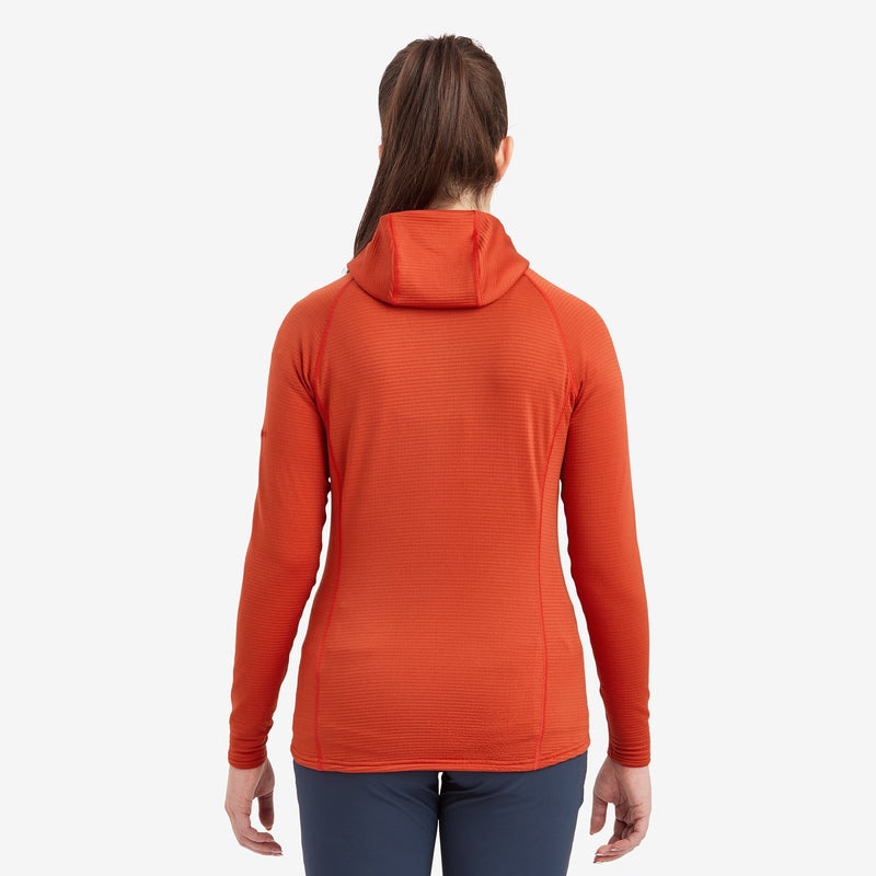 Montane Protium Lite Pull On Fleece Hoodie Damen Orange | OSZK-91457