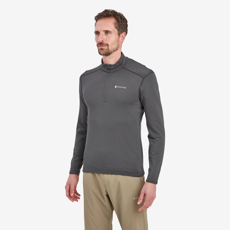 Montane Protium Lite Pull On Fleece Sweatshirts Herren Dunkelgrau | GTXI-50624