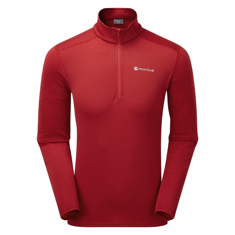 Montane Protium Lite Pull On Fleece Sweatshirts Herren Rot | GKOF-24715