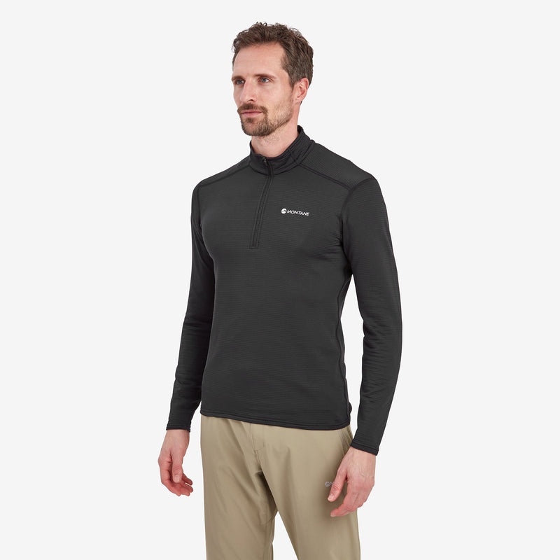 Montane Protium Lite Pull On Fleece Sweatshirts Herren Schwarz | BDRX-95827