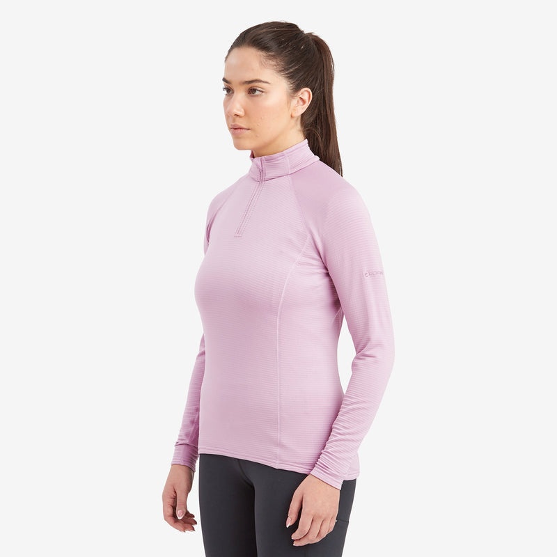 Montane Protium Lite Pull On Fleece Sweatshirts Damen Rosa | IUYV-61738