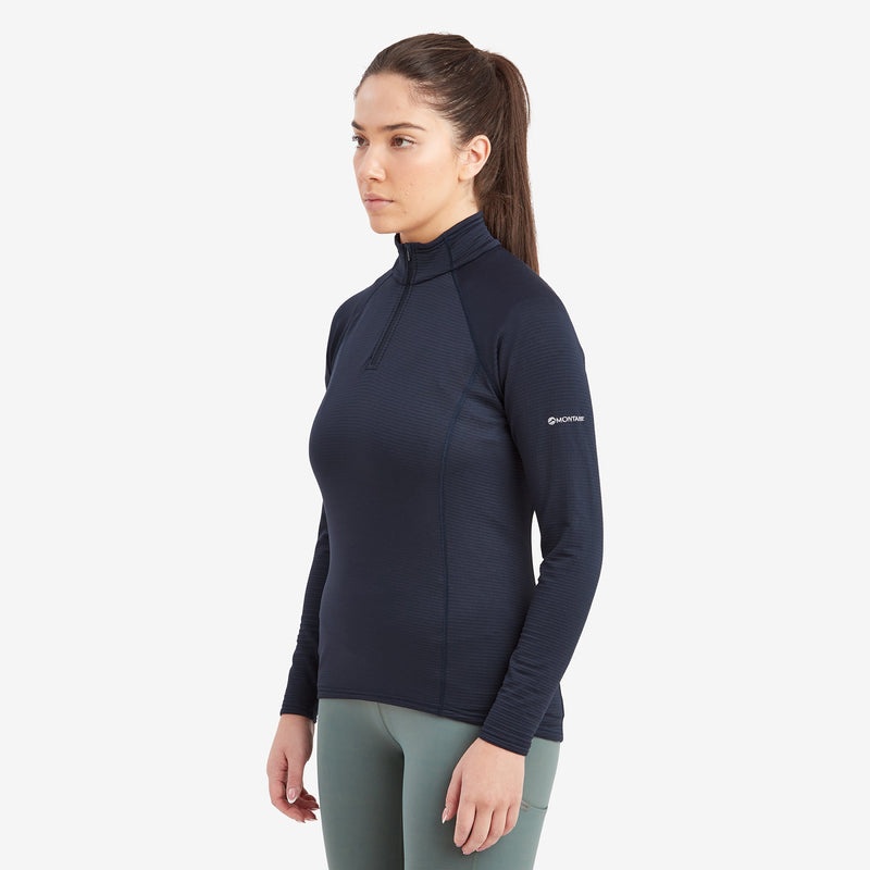 Montane Protium Lite Pull On Fleece Sweatshirts Damen Navy | JASC-89620