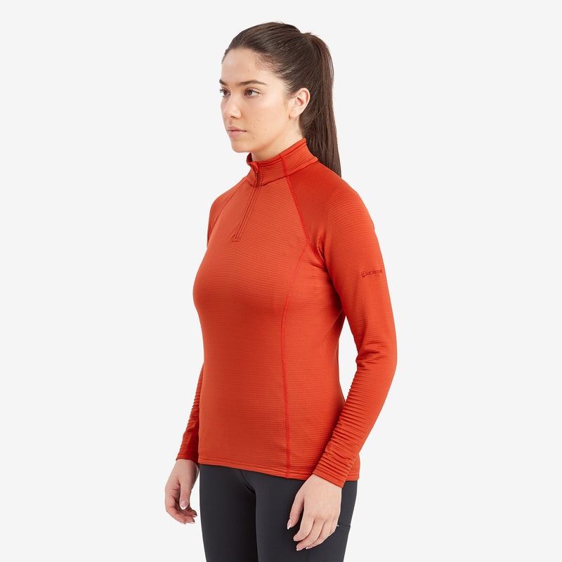 Montane Protium Lite Pull On Fleece Sweatshirts Damen Orange | JIMW-04936