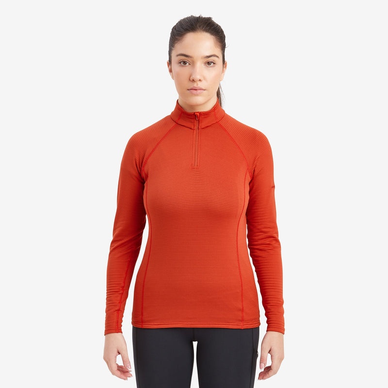 Montane Protium Lite Pull On Fleece Sweatshirts Damen Orange | JIMW-04936