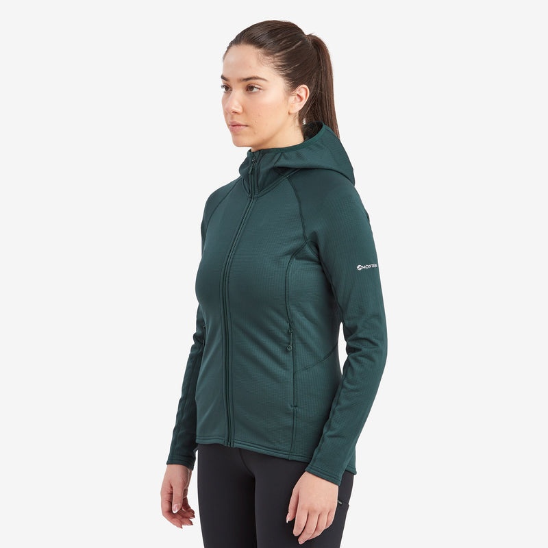 Montane Protium Mit Kapuze Fleecejacken Damen Grün | GQVC-52739