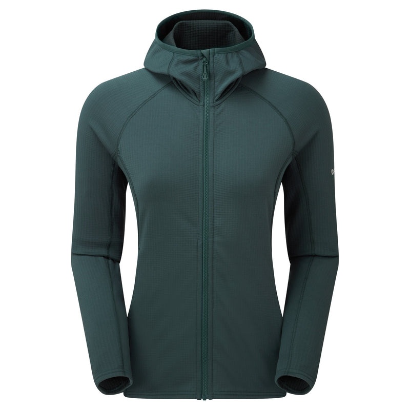 Montane Protium Mit Kapuze Fleecejacken Damen Grün | GQVC-52739