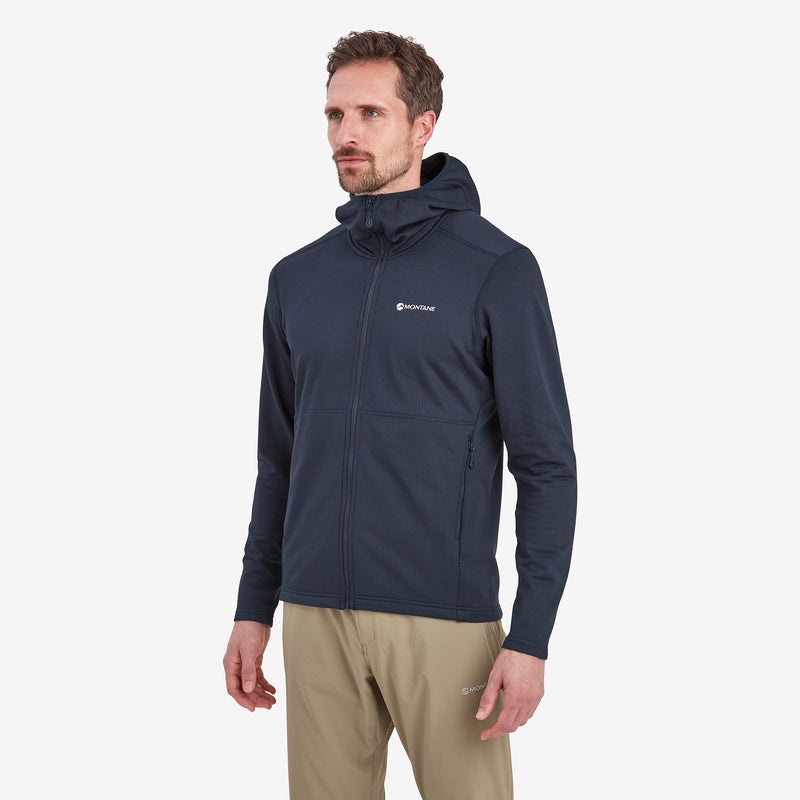 Montane Protium Mit Kapuze Fleecejacken Herren Navy | KORS-45168