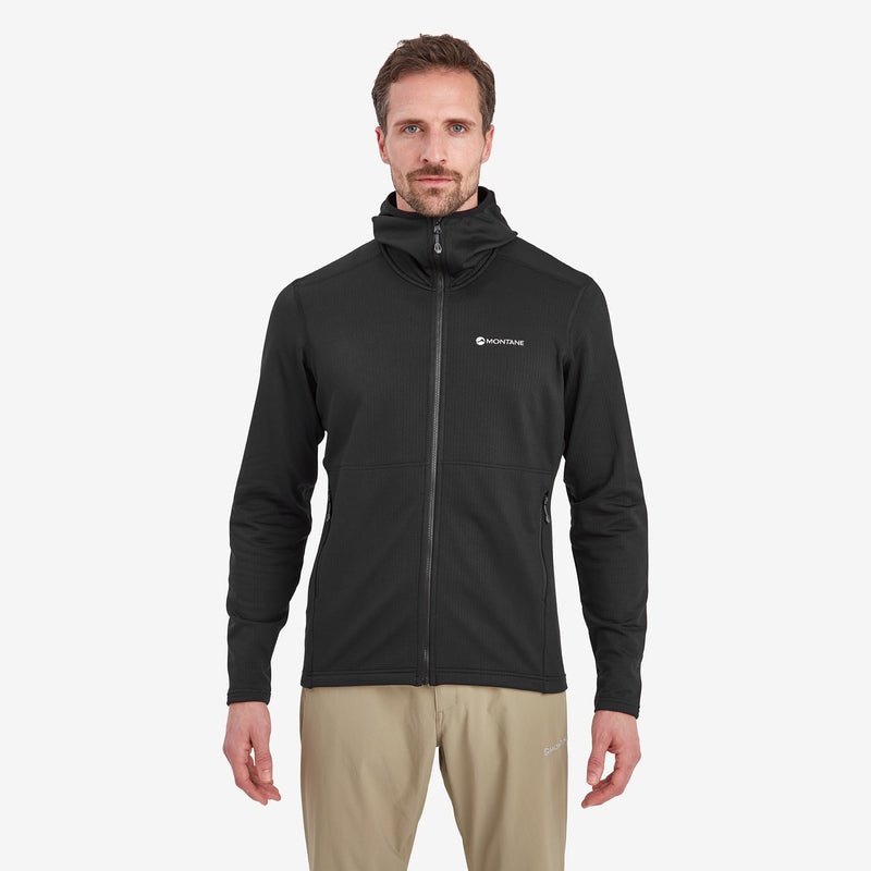 Montane Protium Mit Kapuze Fleecejacken Herren Schwarz | KRQL-96745