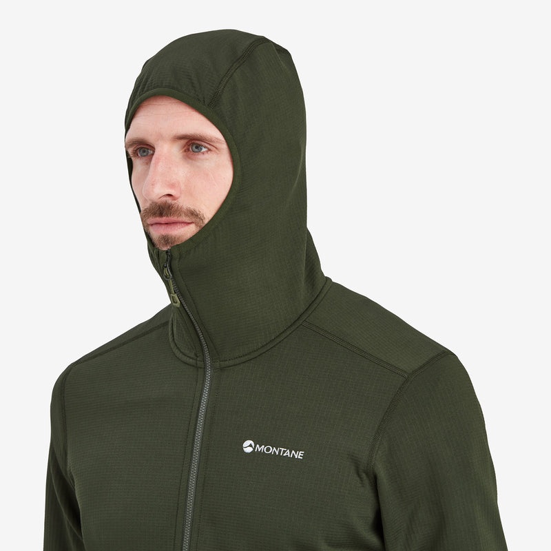 Montane Protium Mit Kapuze Fleecejacken Herren Dunkelgrün | JBTE-40175