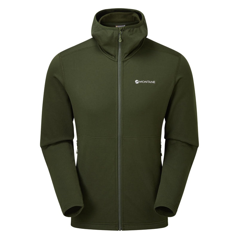 Montane Protium Mit Kapuze Fleecejacken Herren Dunkelgrün | JBTE-40175