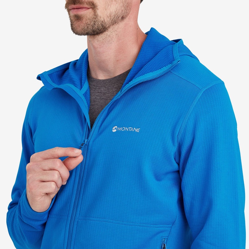 Montane Protium Mit Kapuze Fleecejacken Herren Blau | ZFUN-07158