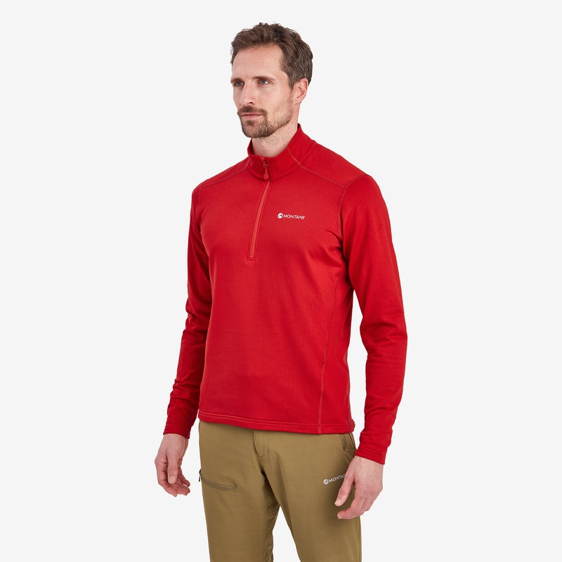 Montane Protium Pull On Fleece Sweatshirts Herren Rot | CBHP-63491