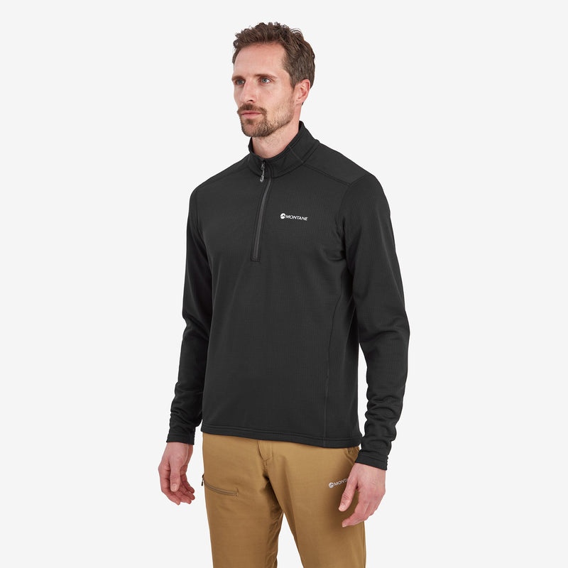 Montane Protium Pull On Fleece Sweatshirts Herren Schwarz | LTHD-67402