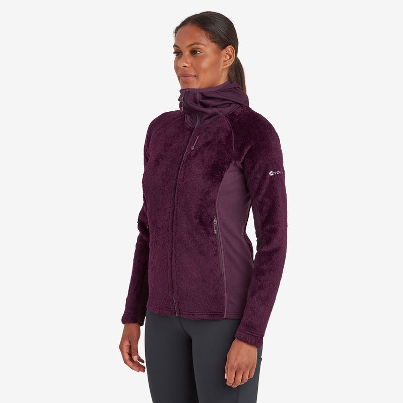 Montane Protium XPD Mit Kapuze Fleecejacken Damen Lila | PLFR-46198