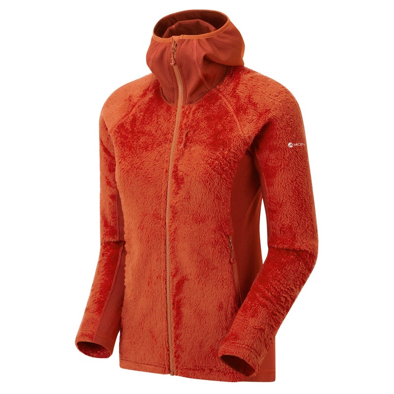 Montane Protium XPD Mit Kapuze Fleecejacken Damen Orange | JYVE-75028