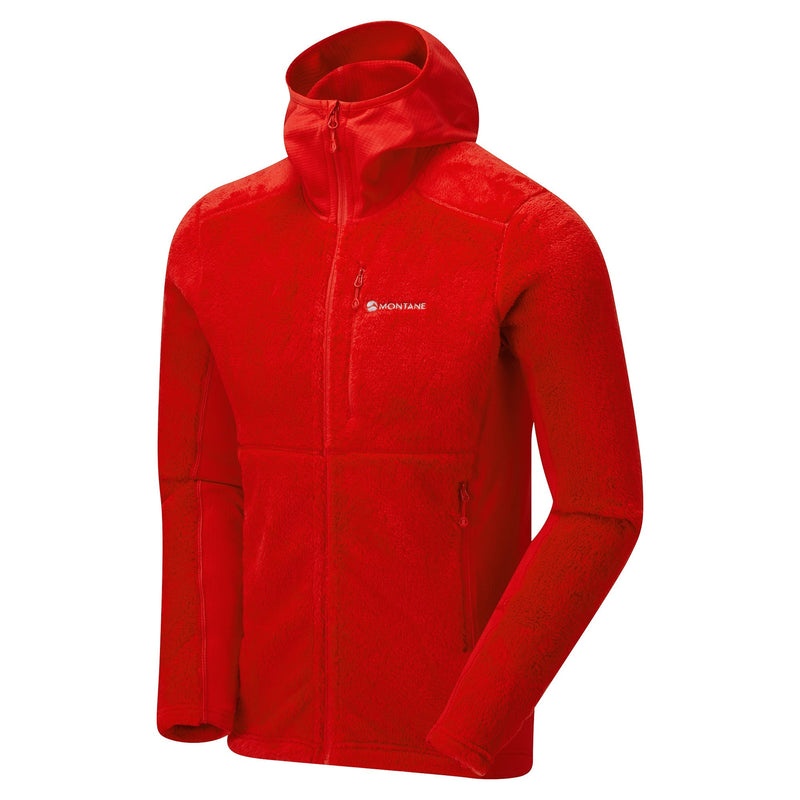 Montane Protium XPD Mit Kapuze Fleecejacken Herren Rot | AWPR-65283