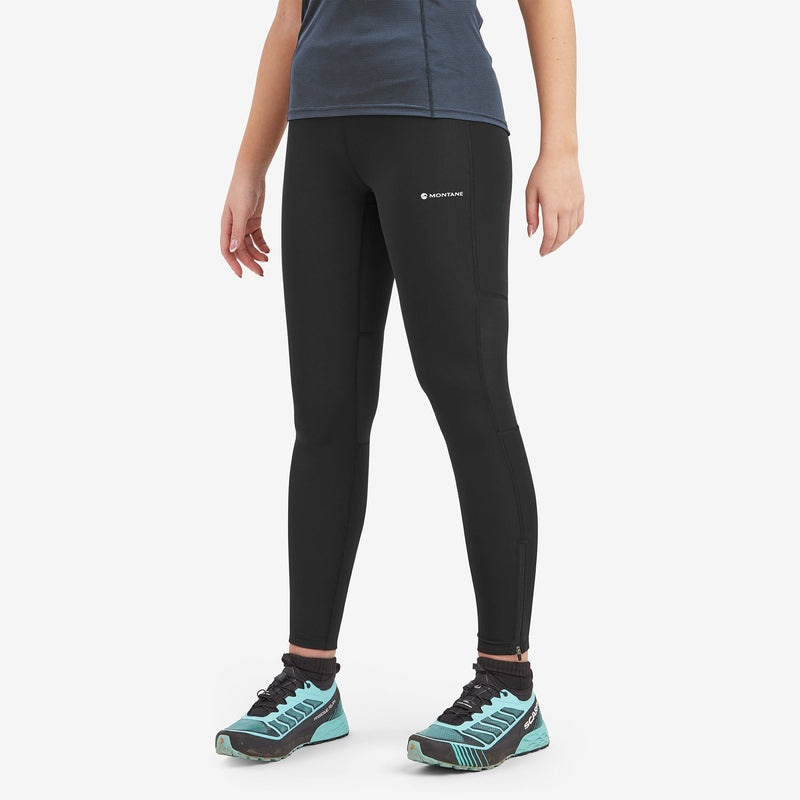 Montane Slipstream Trail Lauf Leggings Damen Schwarz | UREJ-87436