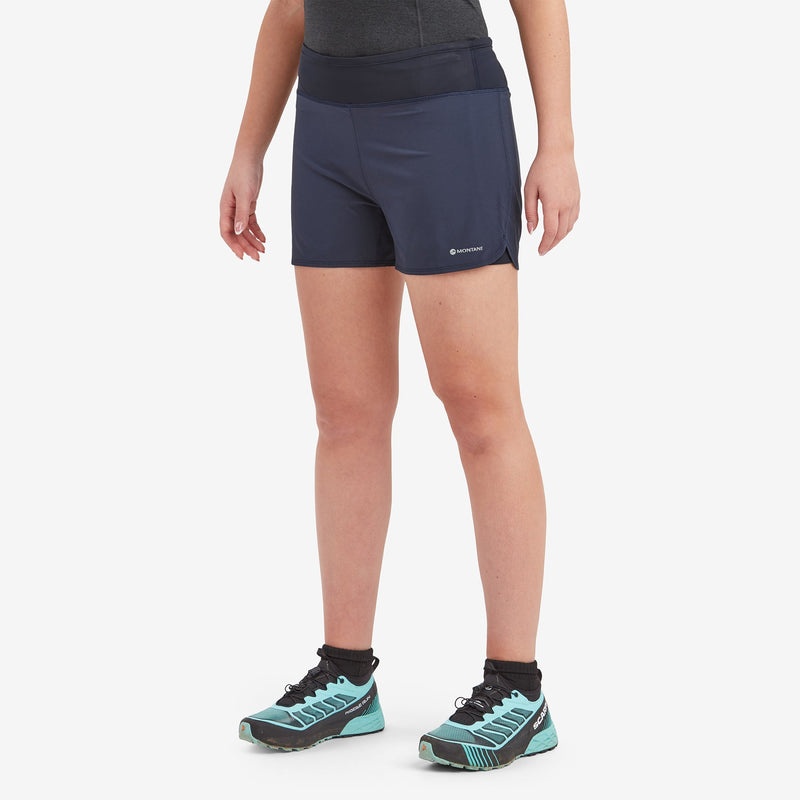 Montane Slipstream Twin Skin Trail Lauf Kurze Hose Damen Navy | XAQD-85460