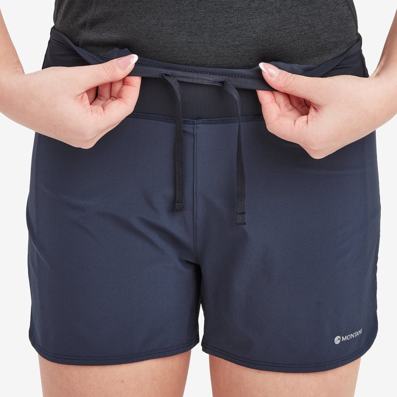 Montane Slipstream Twin Skin Trail Lauf Kurze Hose Damen Navy | XAQD-85460