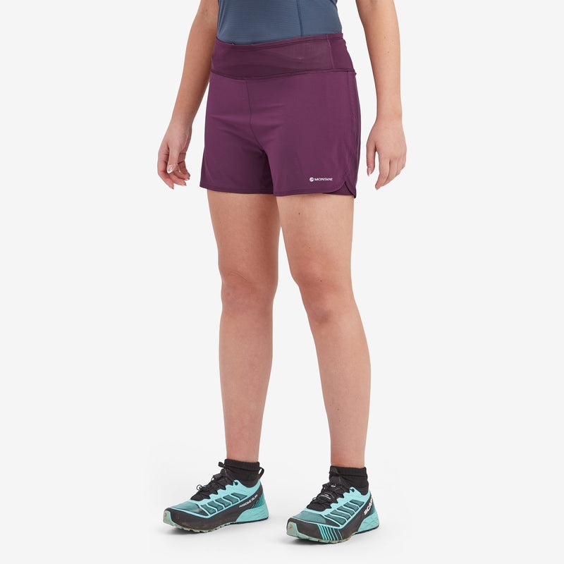 Montane Slipstream Twin Skin Trail Lauf Kurze Hose Damen Lila | ZOJW-96234