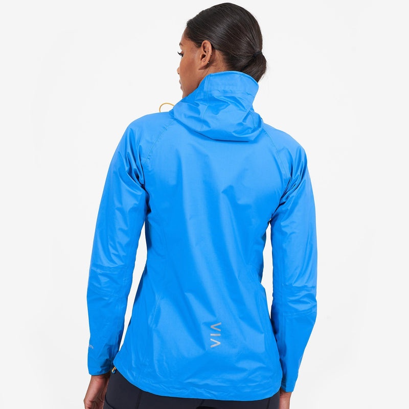 Montane Spine Regenjacke Damen Blau | UTAK-92084