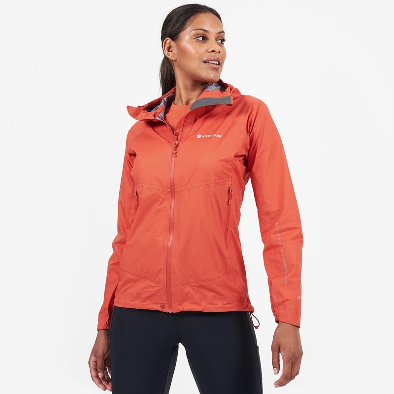 Montane Spine Regenjacke Damen Koralle | KJON-21480