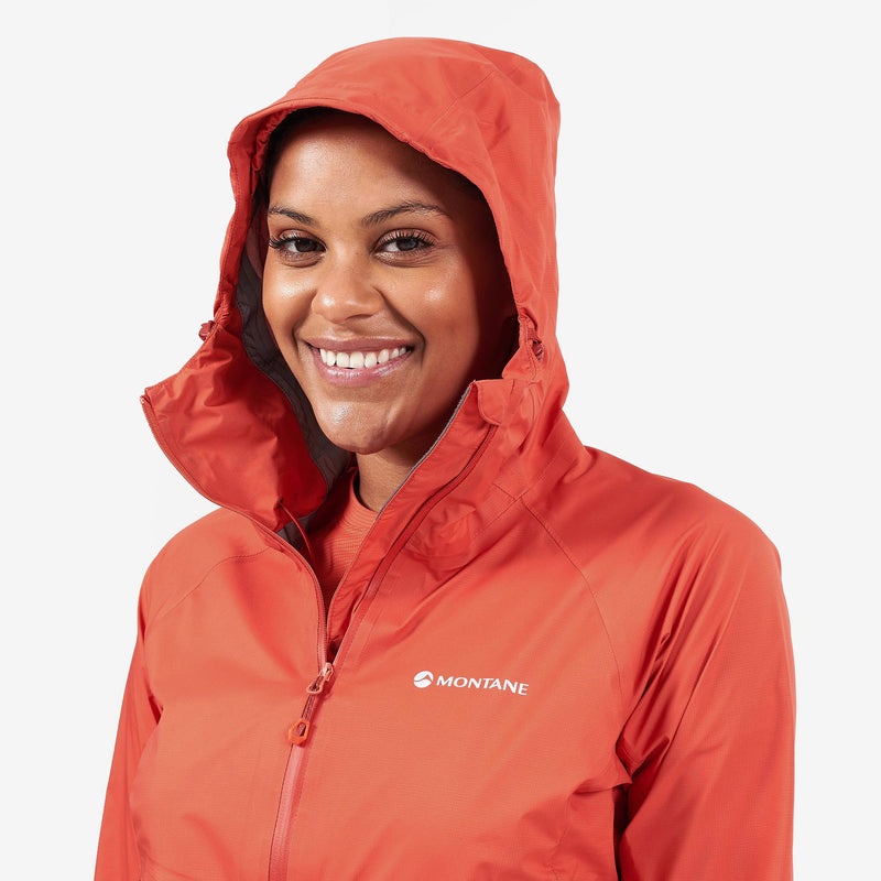 Montane Spine Regenjacke Damen Koralle | KJON-21480