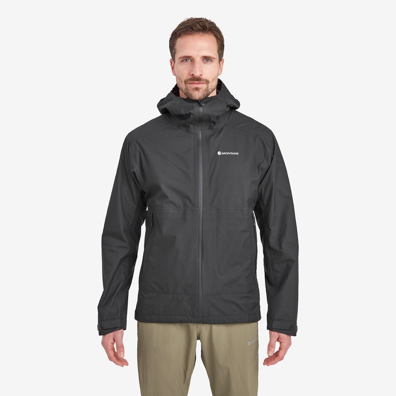 Montane Spirit Lite Regenjacke Herren Schwarz | CDNE-02159