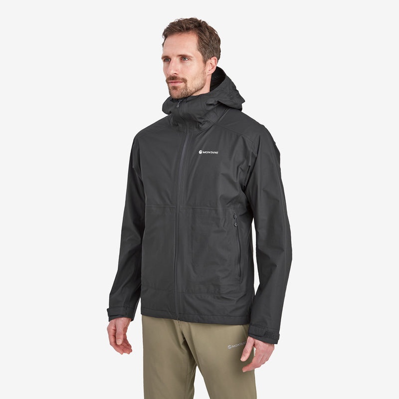 Montane Spirit Lite Regenjacke Herren Schwarz | CDNE-02159