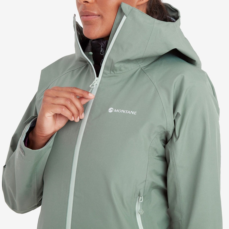 Montane Spirit Regenjacke Damen Grün | GYNP-32048