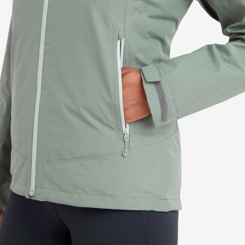 Montane Spirit Regenjacke Damen Grün | GYNP-32048