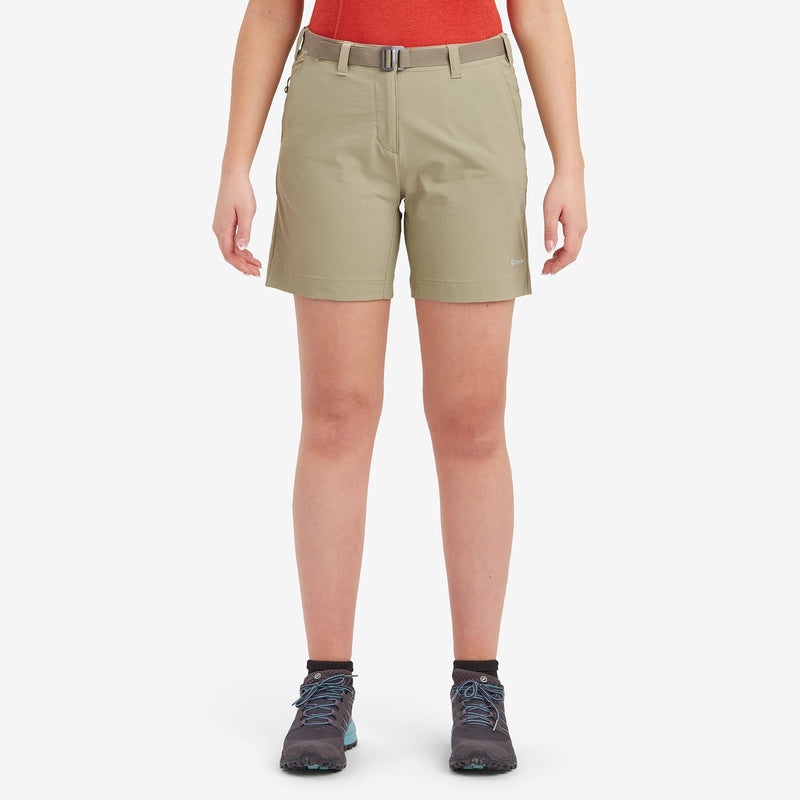 Montane Terra Stretch Lite Kurze Hose Damen Khaki | DQUE-85092