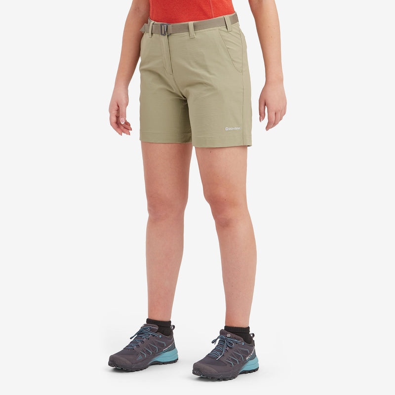 Montane Terra Stretch Lite Kurze Hose Damen Khaki | DQUE-85092