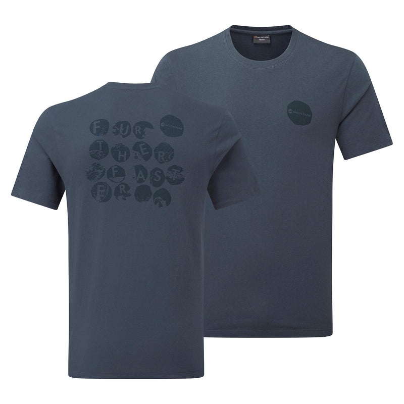 Montane Transpose T-Shirt Herren Blau | HXZP-84516