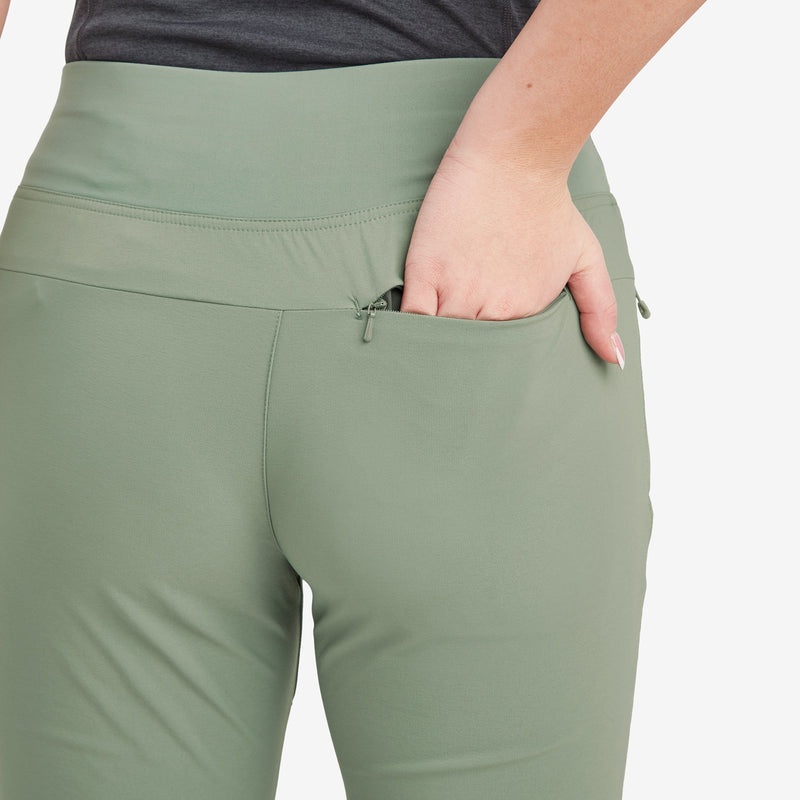 Montane Tucana Lite Stretch Capri 3/4 Leggings Damen Grün | DQKR-78359