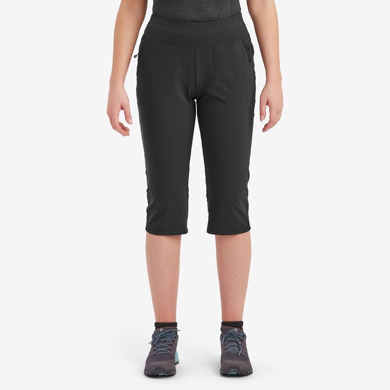 Montane Tucana Lite Stretch Capri 3/4 Leggings Damen Schwarz | OTYG-92103