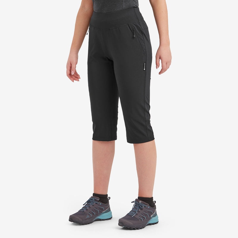 Montane Tucana Lite Stretch Capri 3/4 Leggings Damen Schwarz | OTYG-92103