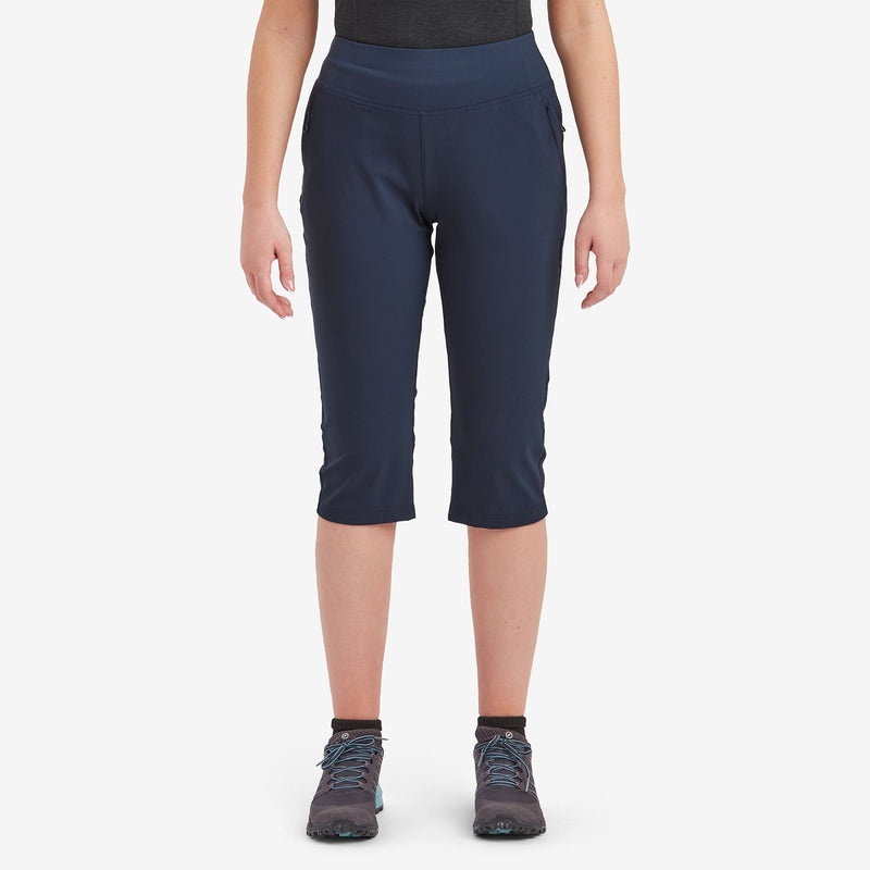 Montane Tucana Lite Stretch Capri 3/4 Leggings Damen Navy | FWXD-52931