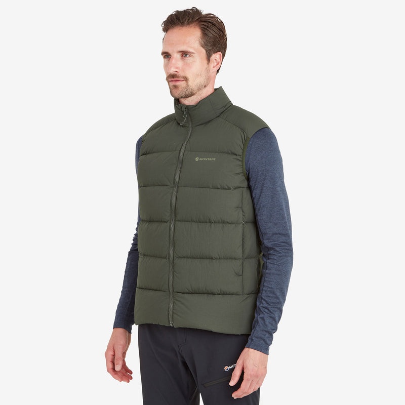 Montane Tundra Daunenweste Herren Dunkelgrün | HRCS-02431