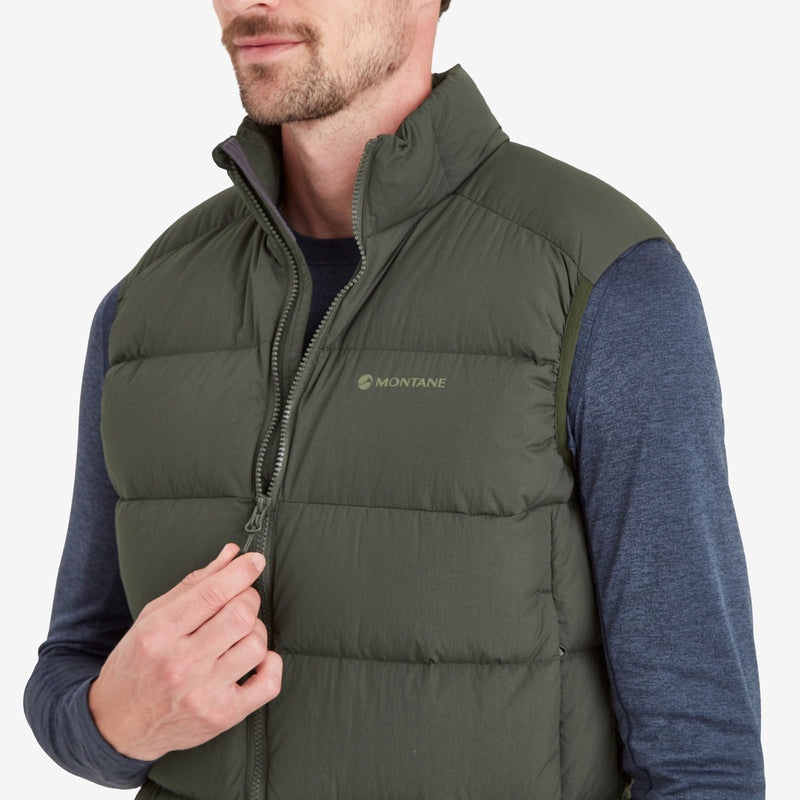 Montane Tundra Daunenweste Herren Dunkelgrün | HRCS-02431